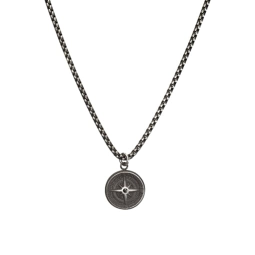 Rollo Stainless Steel Compass Necklace Men's Jewellery DPI Jewellery 