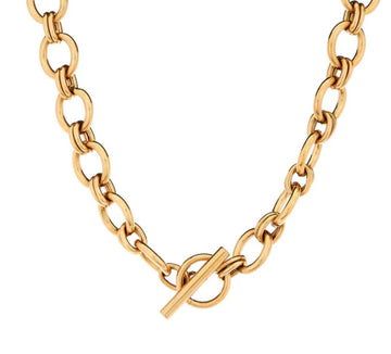 Round Link Gold Necklace Necklace Sybella 