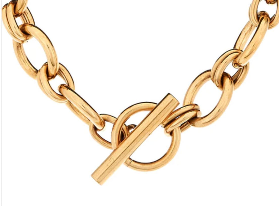 Round Link Gold Necklace Necklace Sybella 