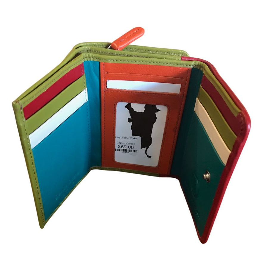 Ruby Leather Wallet Wallet Oran 