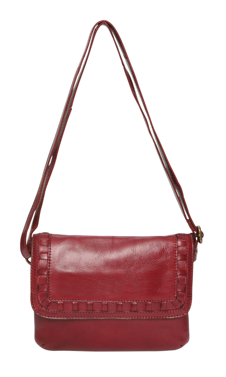 Salma Leather Bag Handbag Modapelle Cherry 