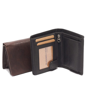 Scott Leather Wallet Wallet Oran Black 