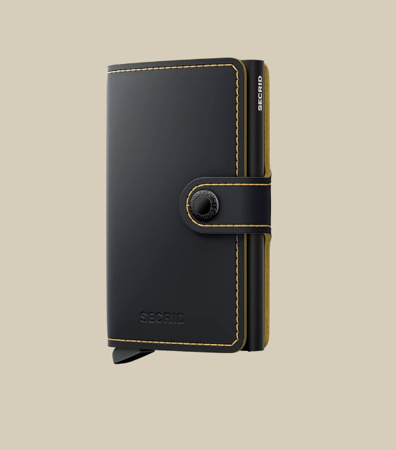 Secrid Miniwallet - Matte Wallet Design Mode International Black-Ochre 