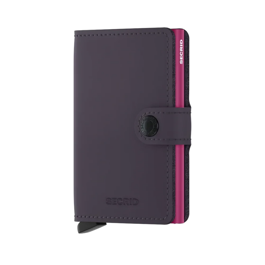 Secrid Miniwallet - Matte Wallet Design Mode International Dark Purple Fuchsia 