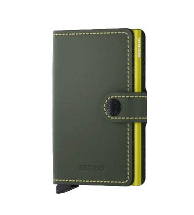 Secrid Miniwallet Matte Wallet Design Mode International Green & Lime 