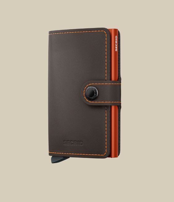 Secrid Miniwallet - Matte Wallet Design Mode International Truffle-Orange 