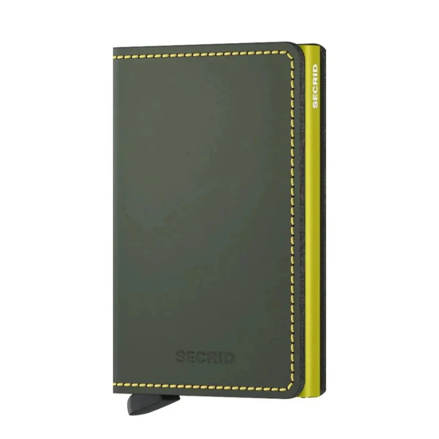 Secrid Slimwallet - Matte Wallet Design Mode International Green & Lime 