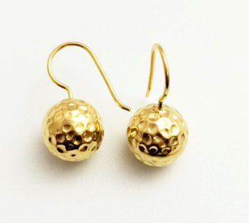 Severine Hammered Ball Earrings Accessories Gammies YG SIL 