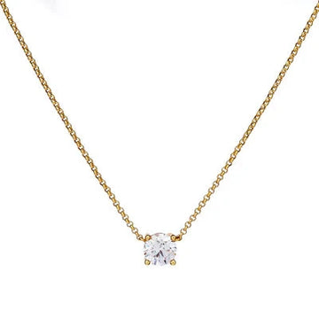 Single CZ Chain Necklace Sybella 