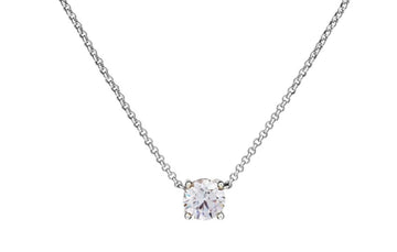 Single CZ Chain Necklace Sybella 