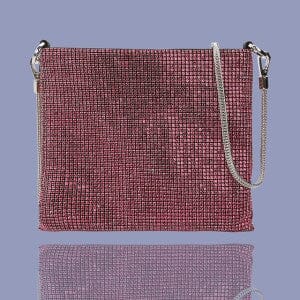 Skylar Crystal Sequinned Handbag Accessories Aidangus Fuchsia 