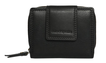 'Snap & Fold' Leather Wallet Handbags, Wallets & Cases Modapelle Black 