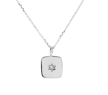 Square CZ Star Necklace Gammies 