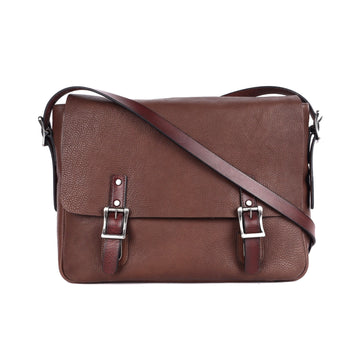 Stanley Leather Satchel Bag Oran Brown 