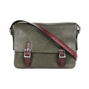 Stanley Leather Satchel Bag Oran Olive 