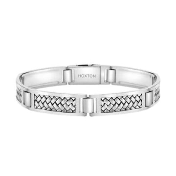 Sterling Silver Herringbone Bracelet by Hoxton London Roberts McCammon 