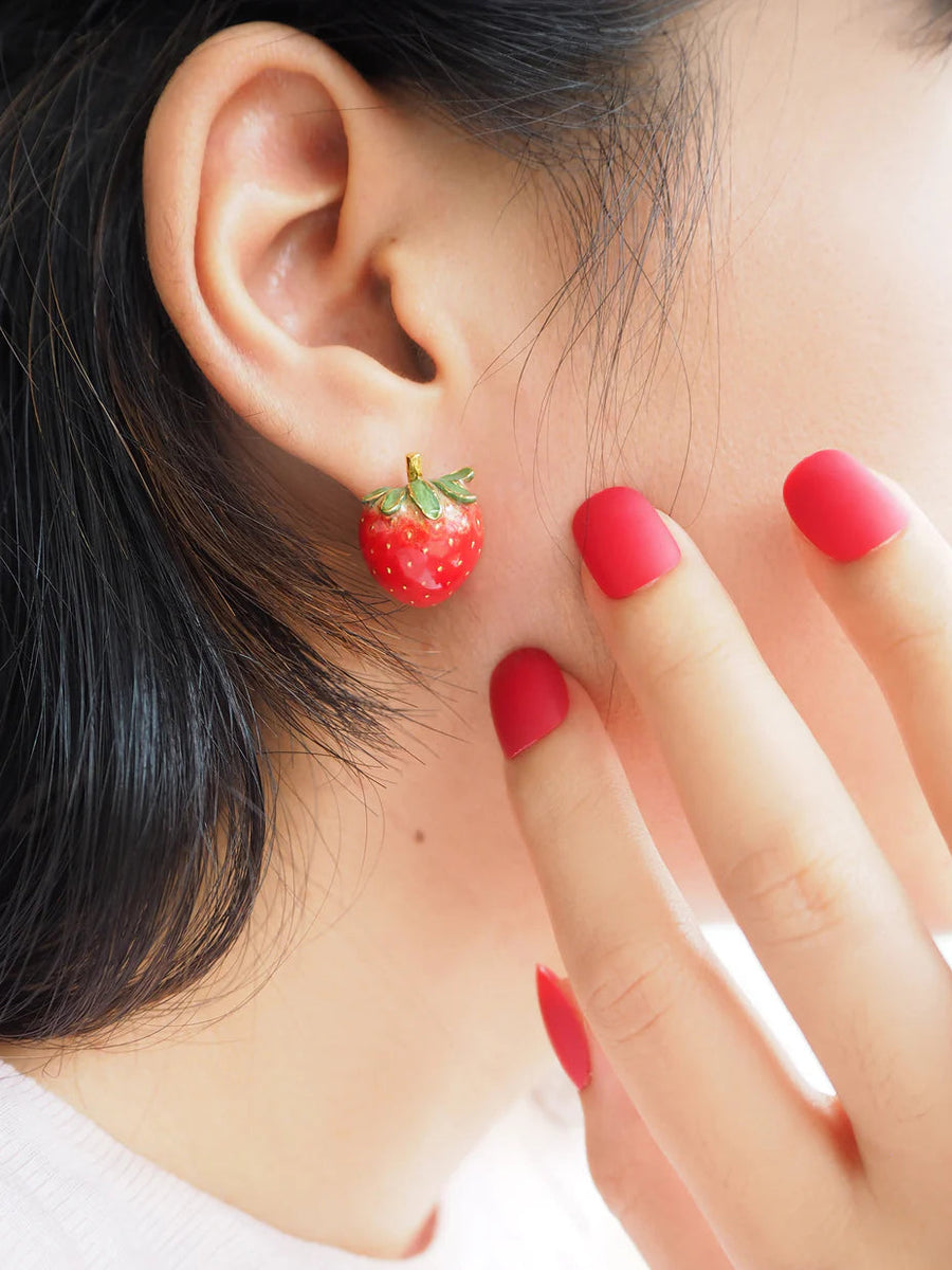 Strawberry Blossom Stud Earrings Jewellery Good After Nine TH 