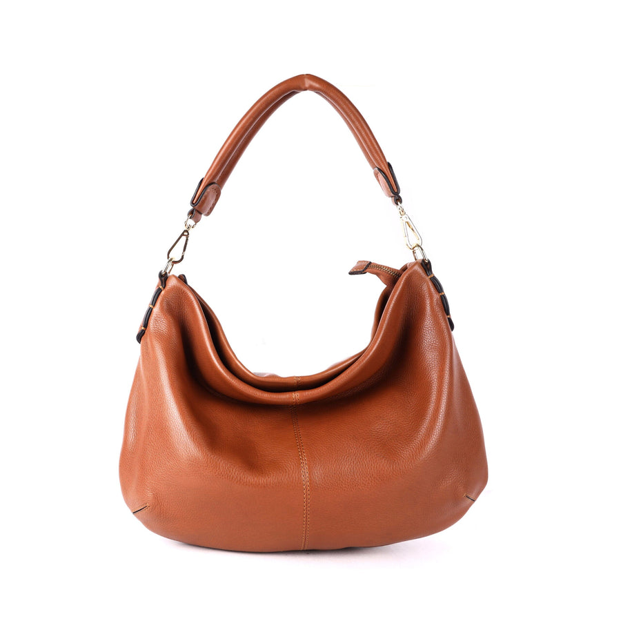 Sunbury Slouch Leather Shoulder Bag Handbag Oran Tan 