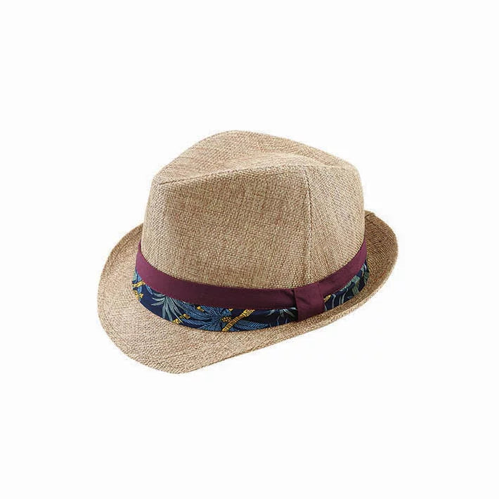 Sunny Trilby with Printed Cotton Band Hat avenel Tea S 