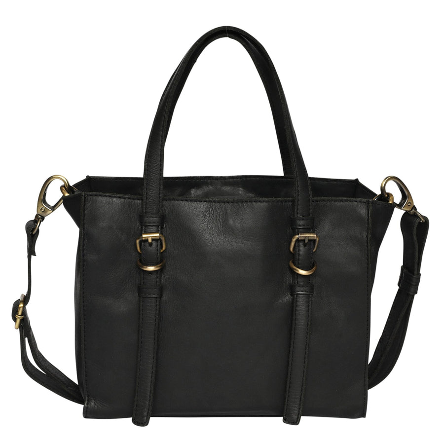 'Sweet Enough' Leather Handbag Handbags, Wallets & Cases Modapelle Black 
