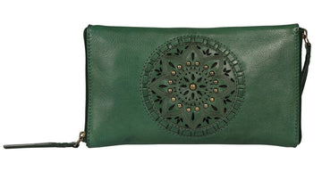 'Sweet Sight' DOUBLE Glasses Case Handbags, Wallets & Cases Modapelle Green 