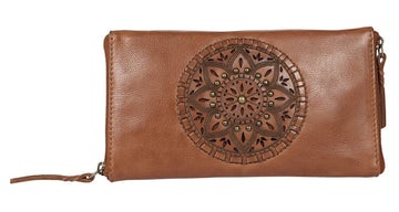 'Sweet Sight' DOUBLE Glasses Case Handbags, Wallets & Cases Modapelle Tan 