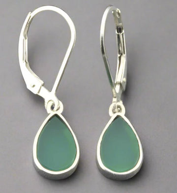 Sweet Teardrop Earrings Earrings Makers & Providers Green Onyx 