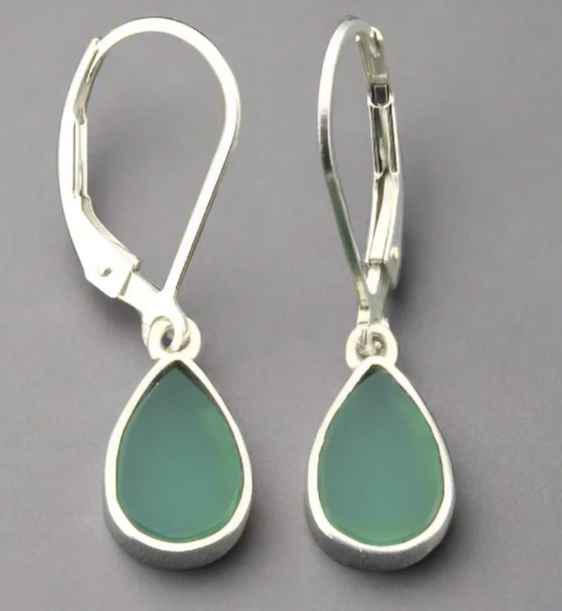 Sweet Teardrop Earrings Earrings Makers & Providers Green Onyx 