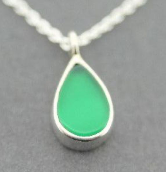Sweet Teardrop Necklace Necklace Makers & Providers Green Onyx 