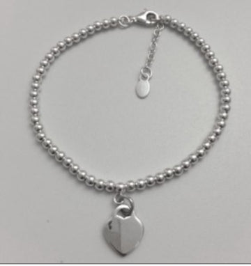 Take Heart Silver Bracelet Accessories Gammies 