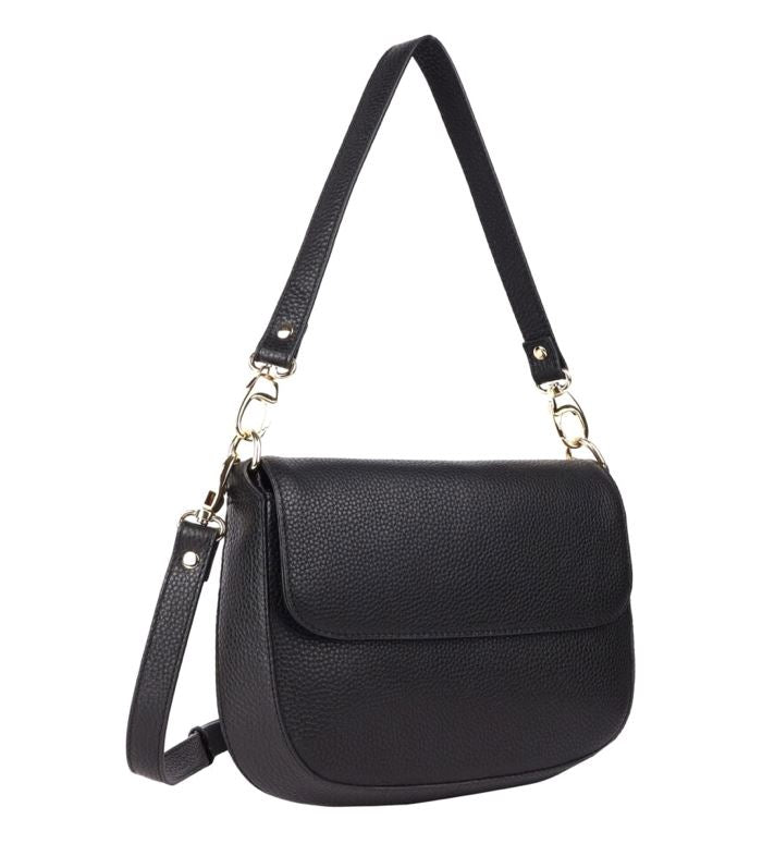 Tamworth Leather Shoulder Bag Bag Oran Black 