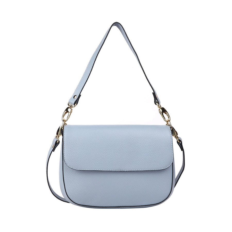 Tamworth Leather Shoulder Bag Bag Oran Powder Blue 