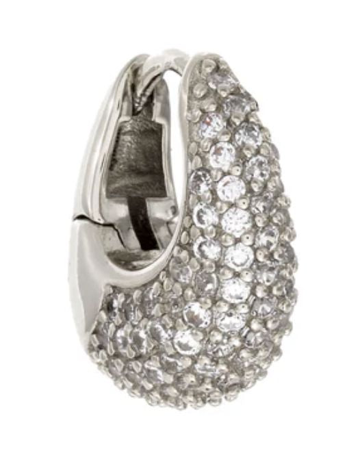 Teardrop Studded Huggies Earrings Sybella 