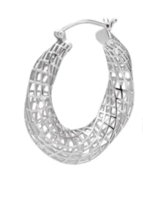 The Grunt Hoops Women's Jewellery Rainbow Silver Thailand 