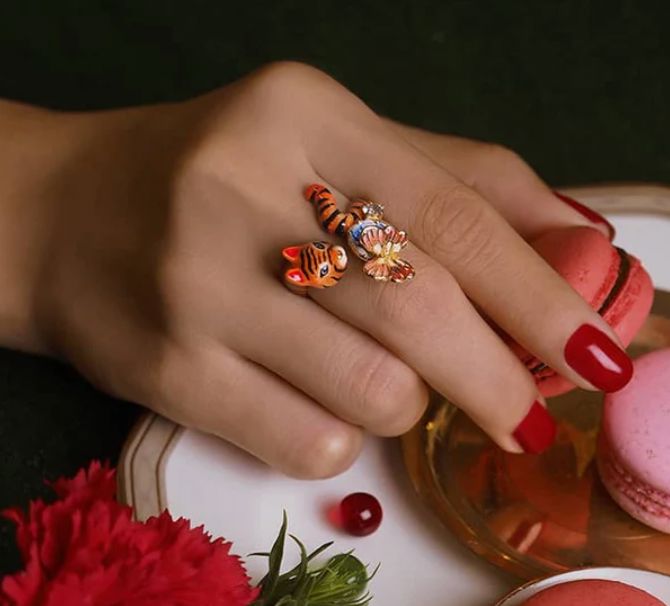 Tiger Butterfly Ring Good After Nine TH 7 