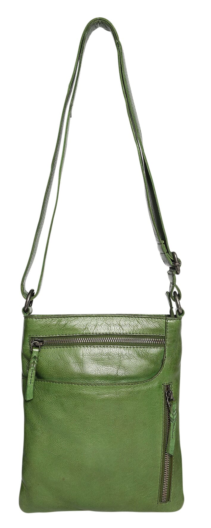 Tilly Leather Crossbody Bag Handbag Modapelle Grass Green 