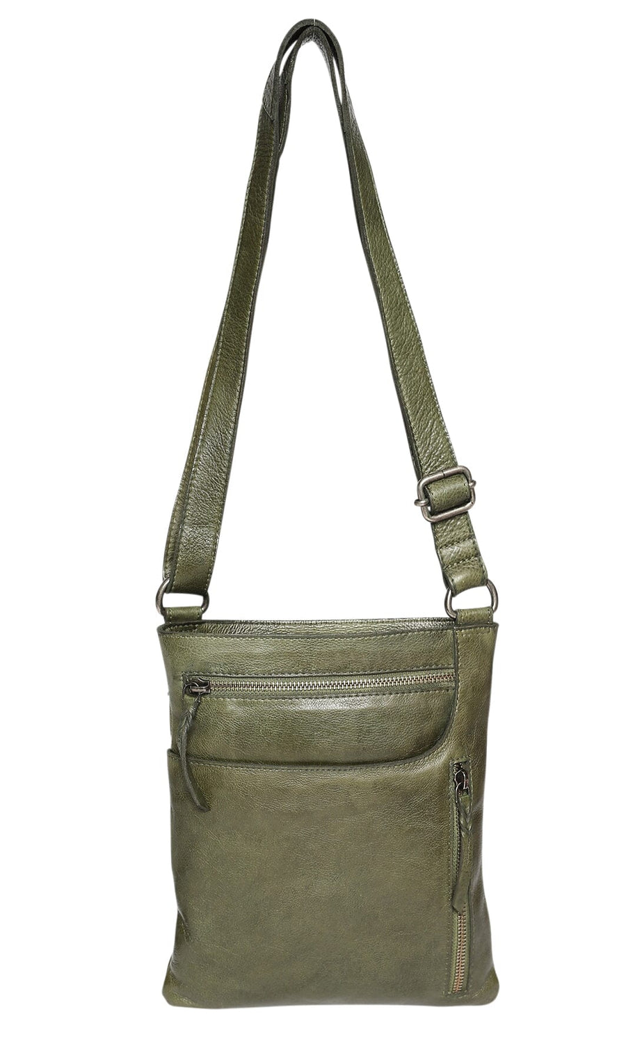 Tilly Leather Crossbody Bag Handbag Modapelle Olive 