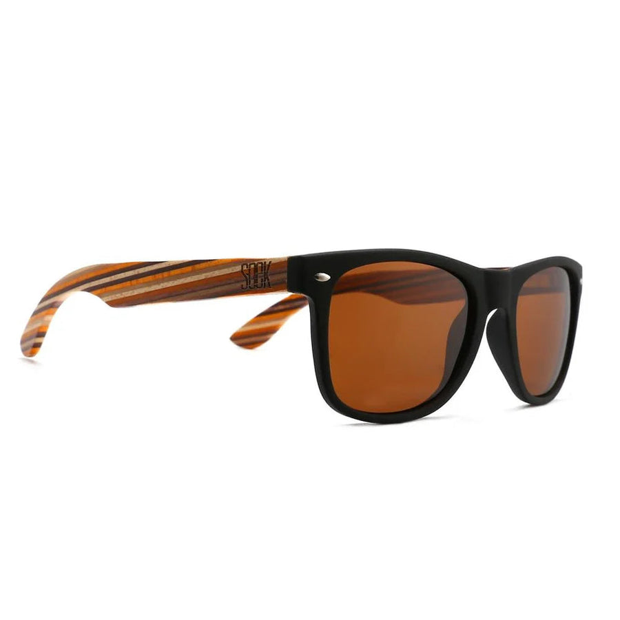 TORQUAY Black Frame Brown Sunglasses Glasses Soek 