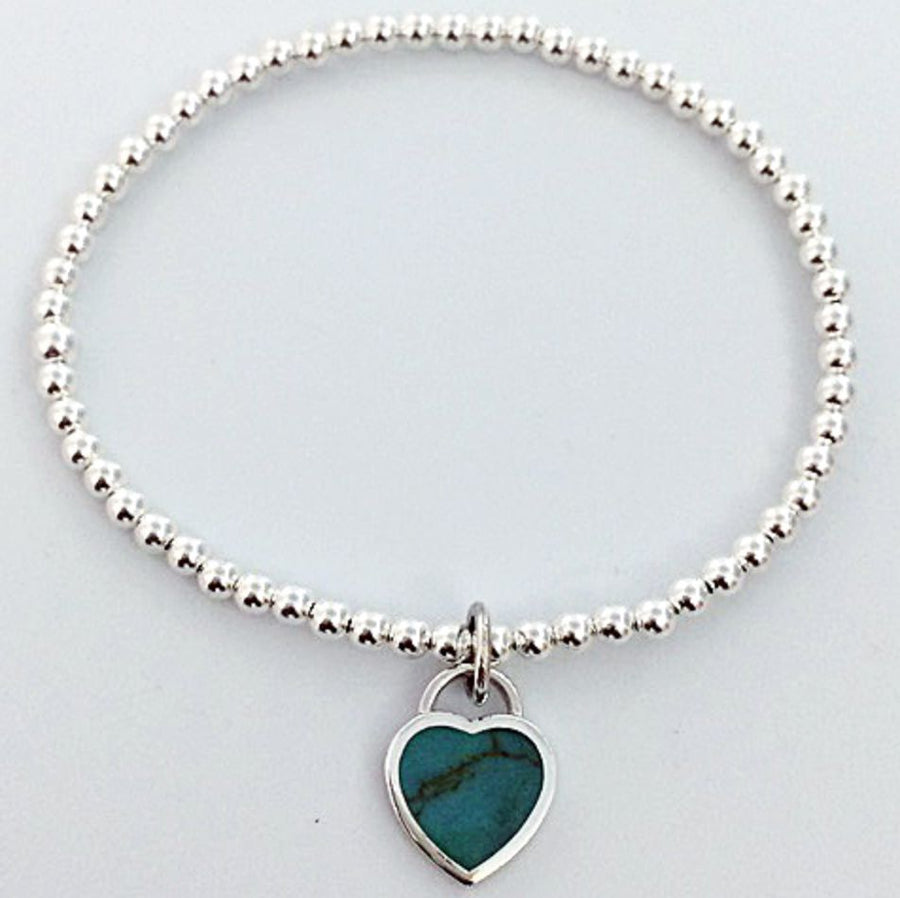 TQ Heart Silver Ball Bracelet Accessories Gammies 