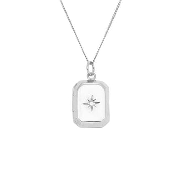 Trixie Star Locket Necklace Gammies Sterling Silver 