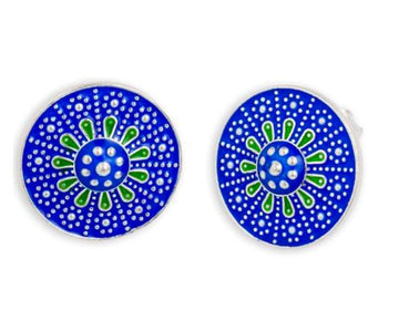 Turkish Seaflower Large Studs Jewellery Red Turk 