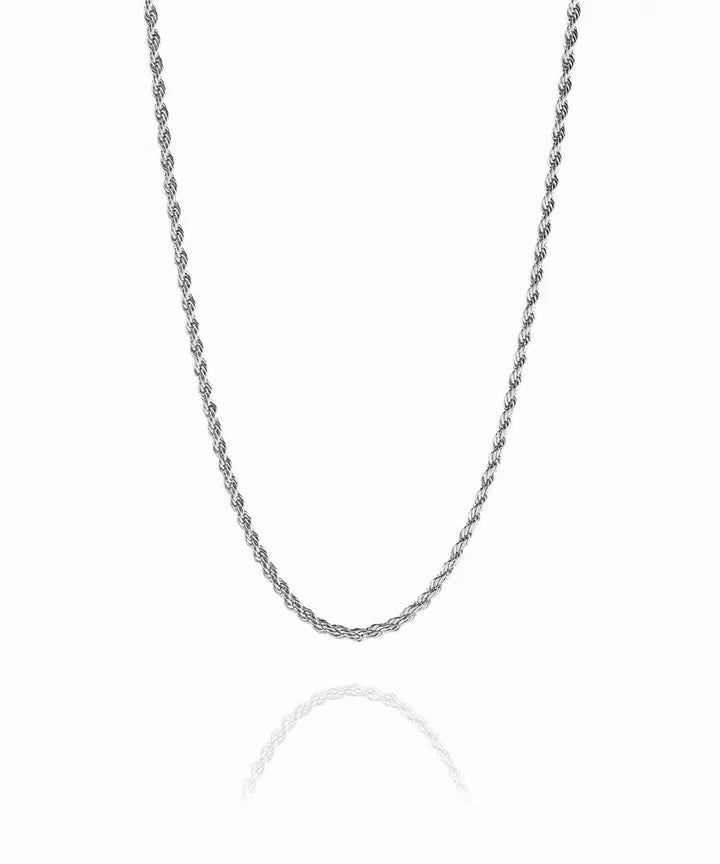 Twisted Necklace - Silver Jewellery Antell 