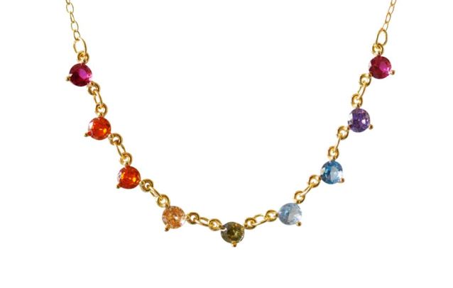 Uma Multi CZ Necklace Accessories Gammies 