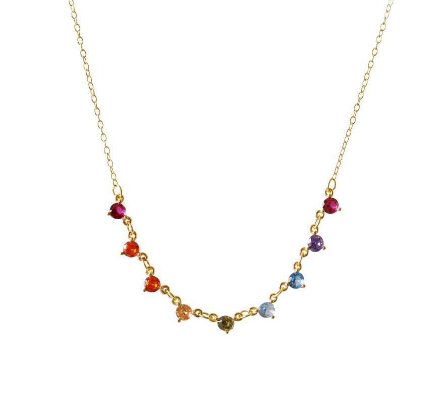 Uma Multi CZ Necklace Accessories Gammies 