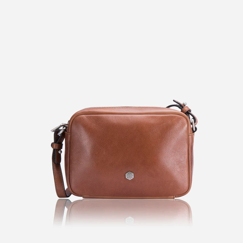 Valencia Leather Cross-Body Bag Wallet Jekyll & Hide Tan - Argentina 