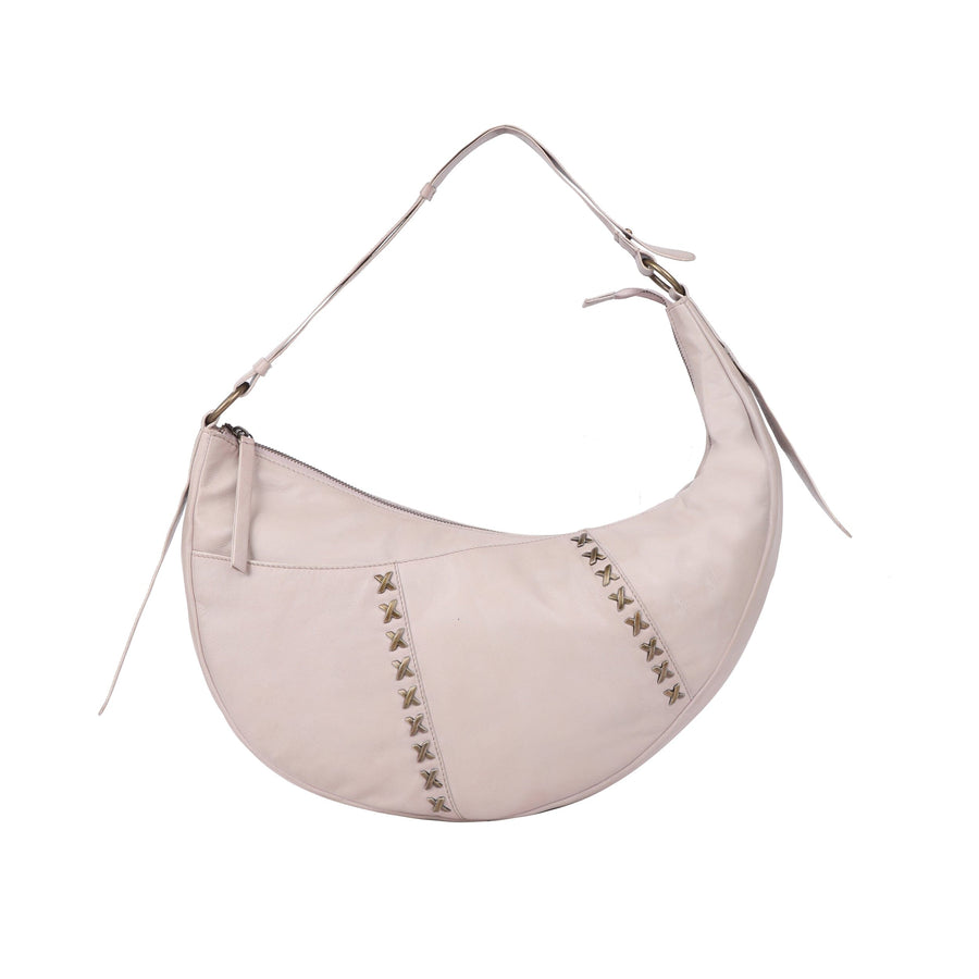 Velora - Leather Handbag Bag Oran Oyster Grey 
