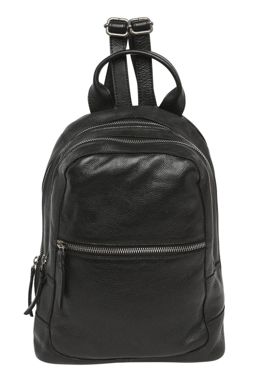 Virginia Leather Backpack Bag Modapelle Black 