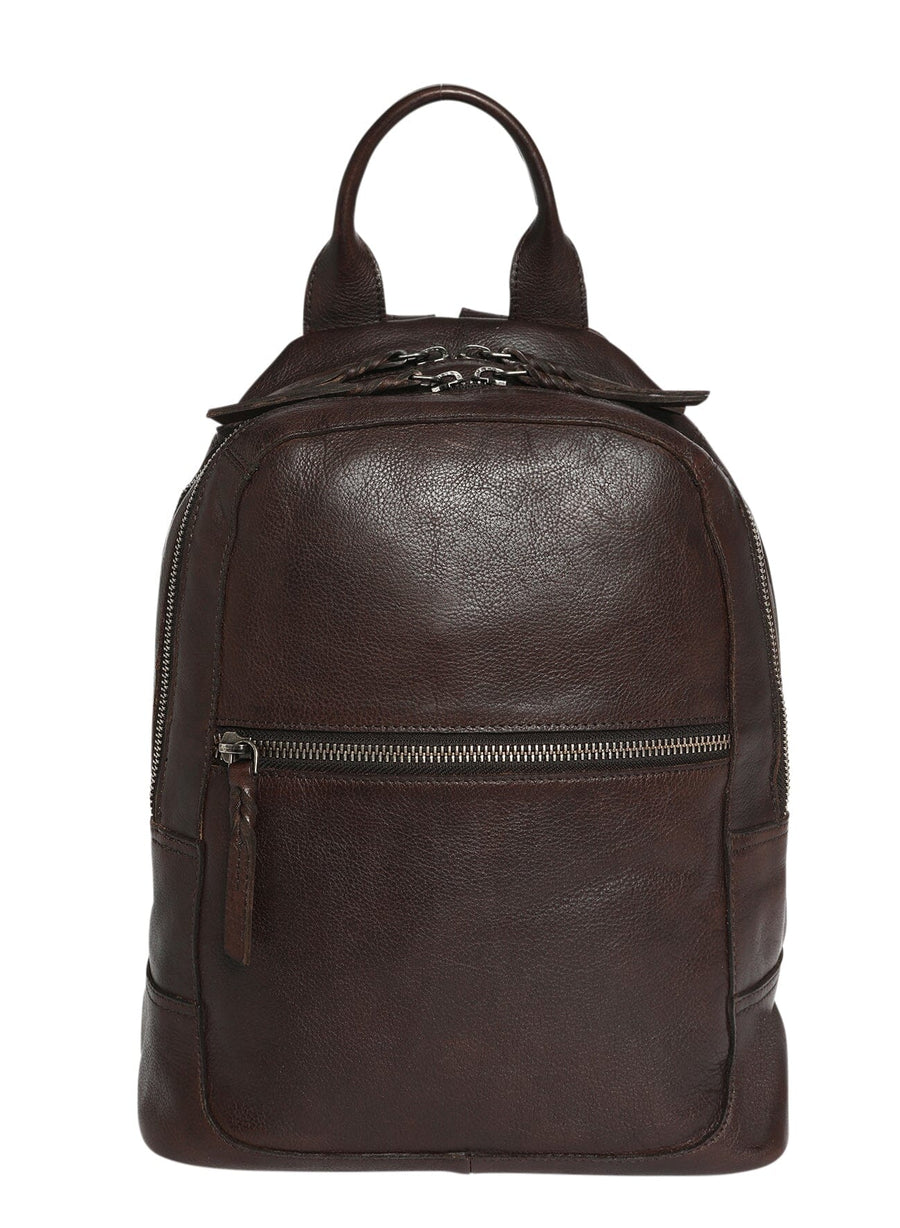 Virginia Leather Backpack Bag Modapelle Coffee 