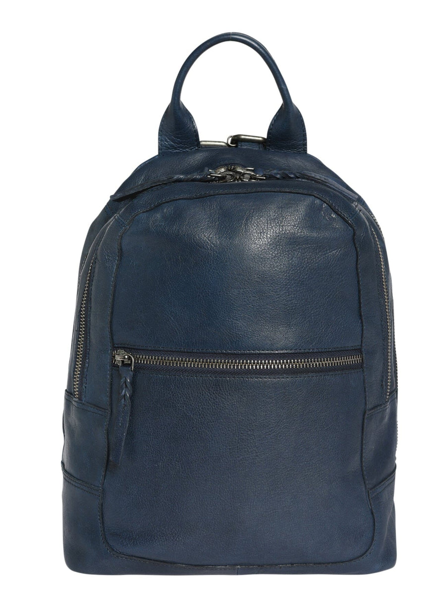 Virginia Leather Backpack Bag Modapelle Midnight Blue 