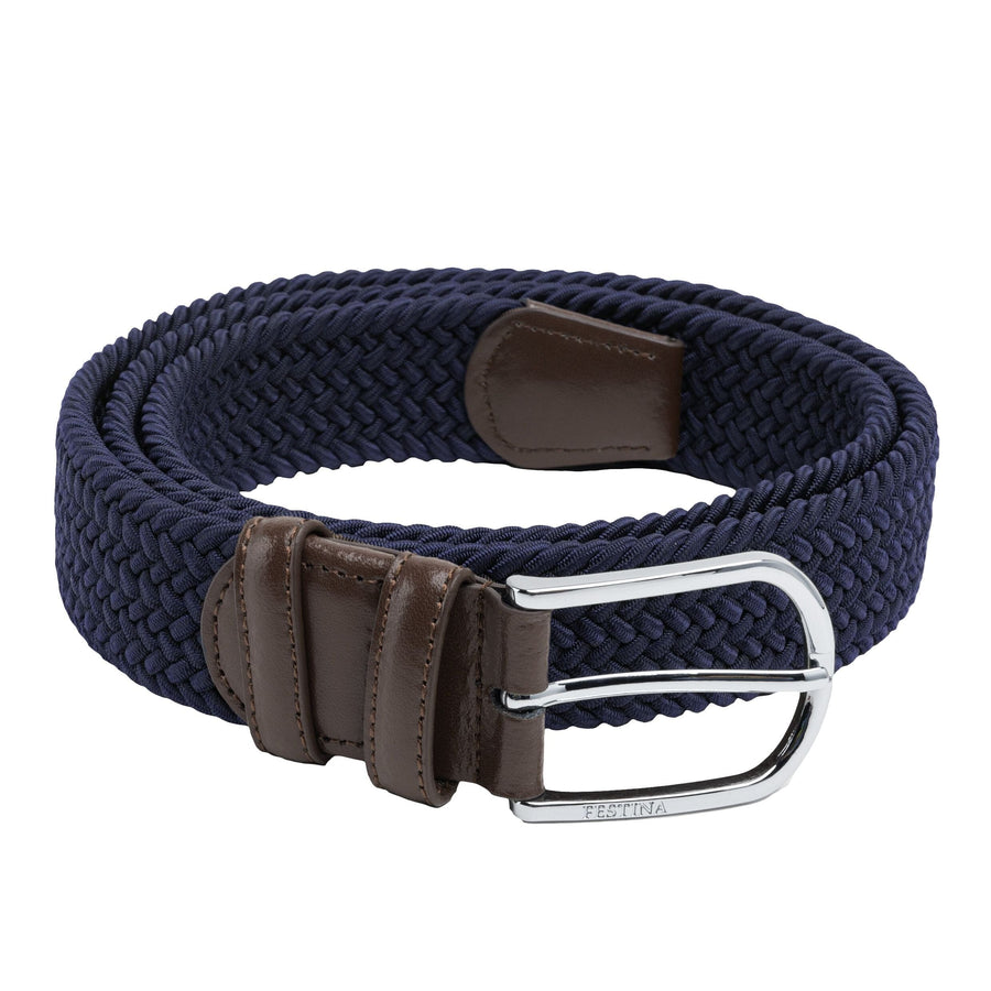 Wellington Stretch Woven Sports Belt Belt Roberts McCammon Navy M 